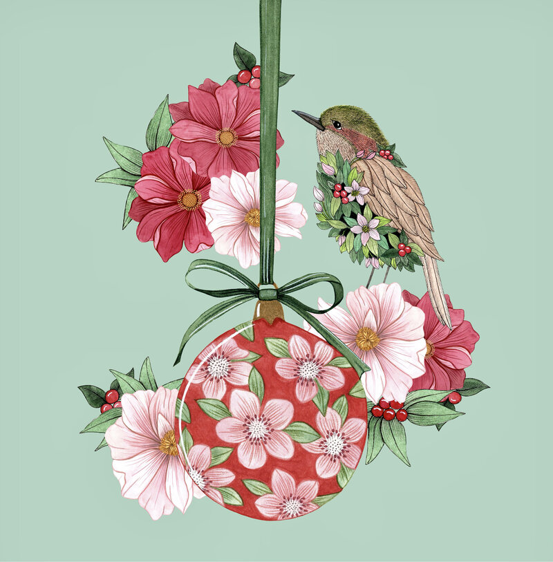 Bauble and bird copy