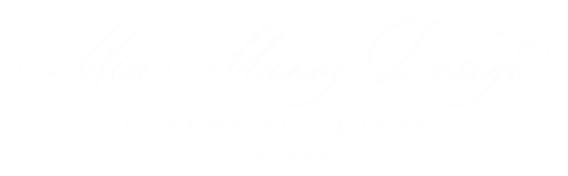 Mia Muñoz Design Luxury DC Wedding Stationery Logo