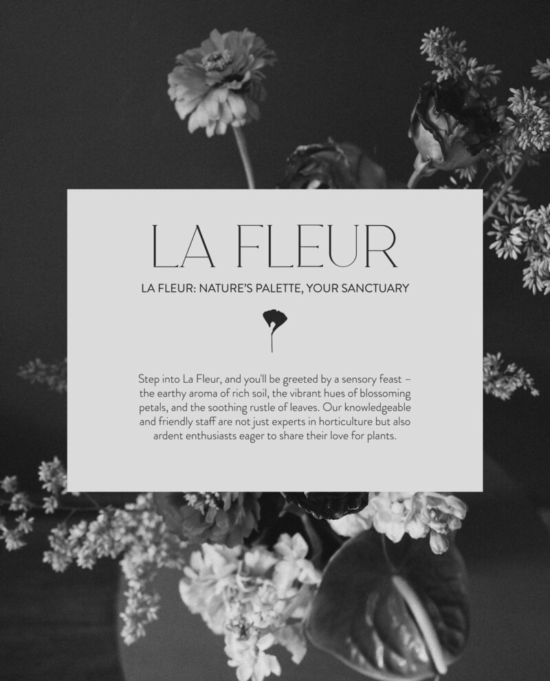 La Fleur Botanical Boutique Brand Identity