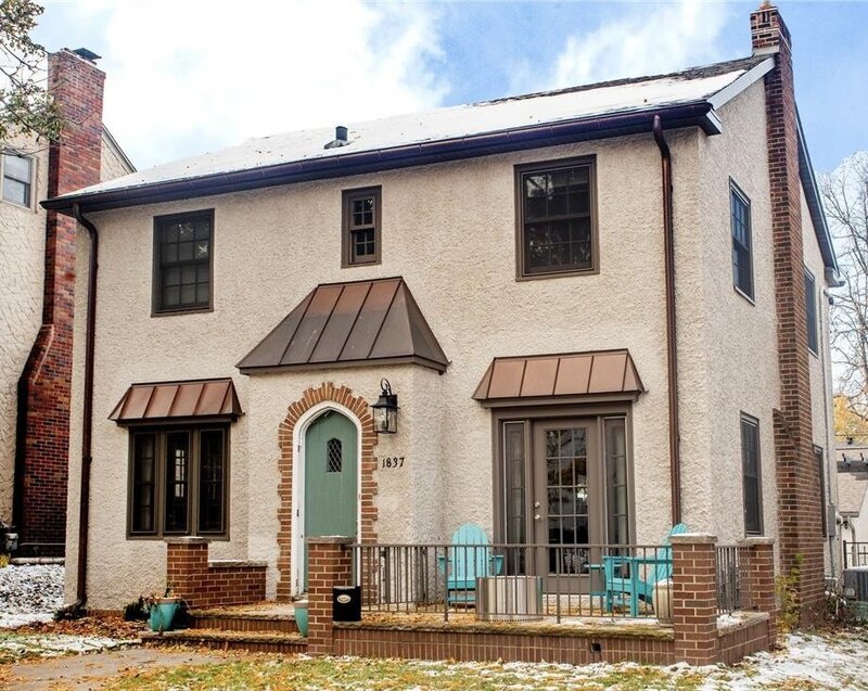 Colonial home exterior in the Twin Cities