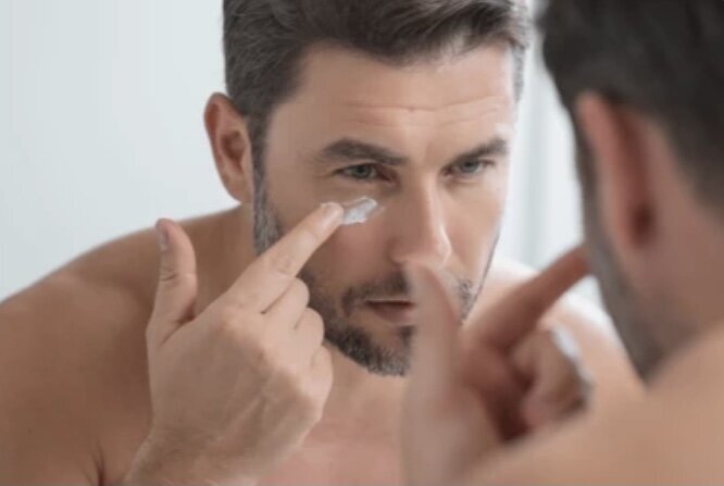 Man in mirror