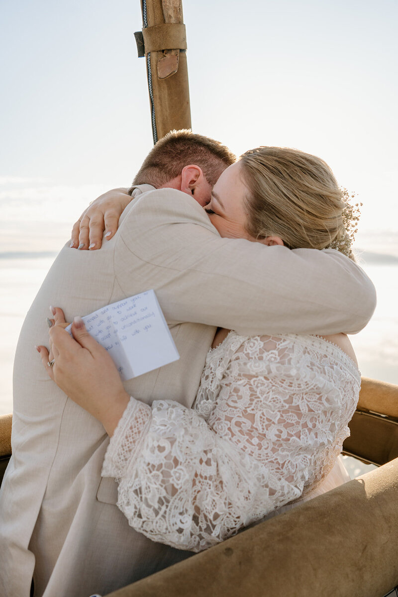 Hot Air Balloon Elopement in the Yarra Valley
