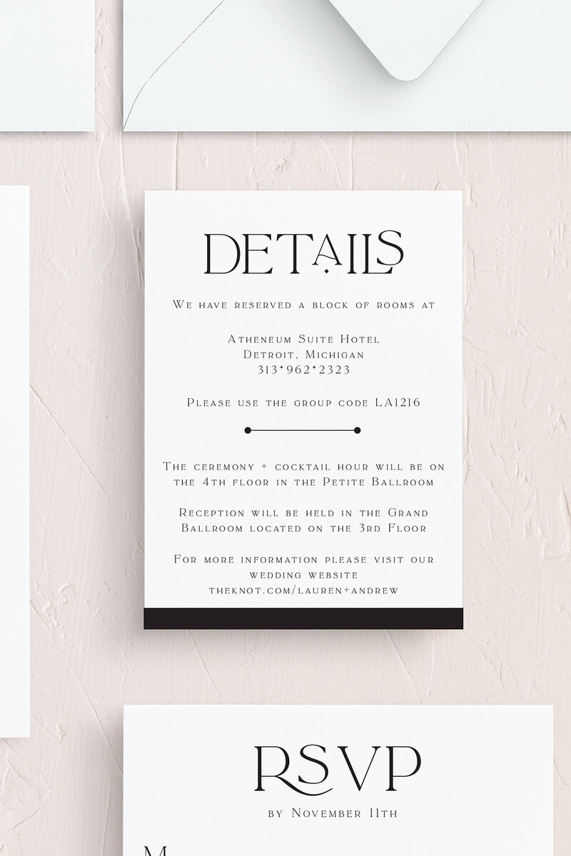 Lauren-modern-black-invitation-details