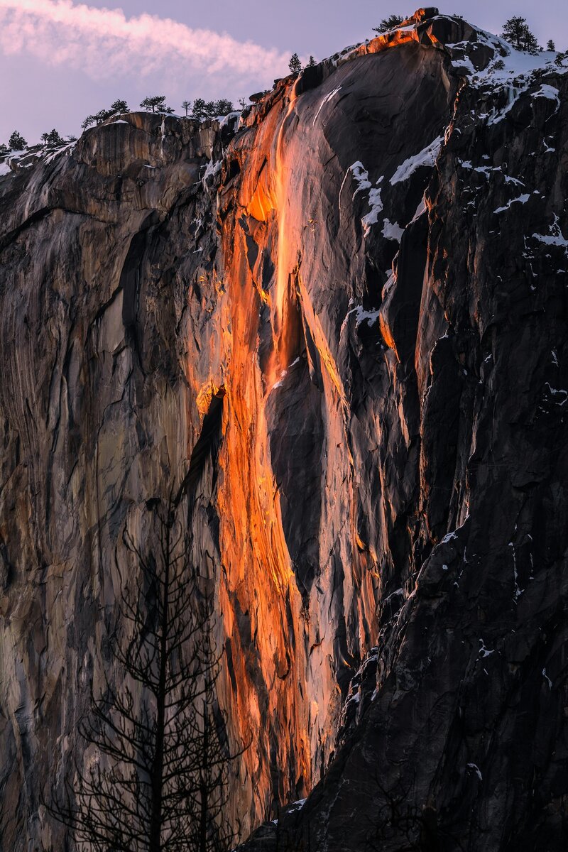 Mountain in California forest