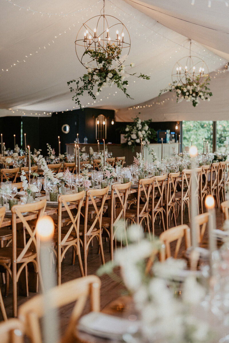 Pylewell park wedding dinner table-2