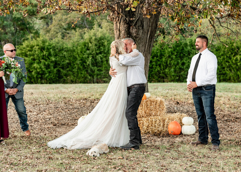 Scenic country wedding in Silex, MO featuring rustic charm and heartfelt moments, beautifully captured by Style & Grace Photography.