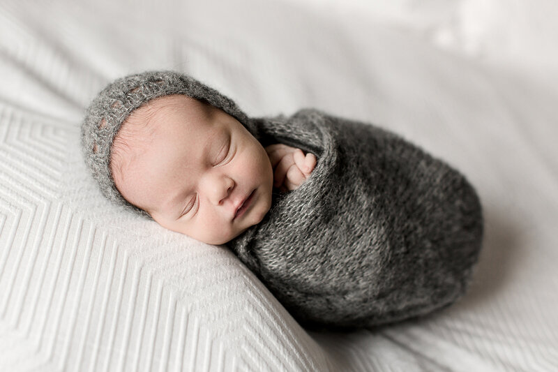 Swaddled baby newborn pictures | Nicola Herring Photography