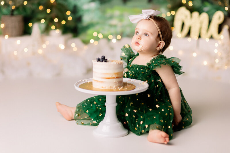 Cave Springs Arkansas cake smash photographer, best cake smash photography near me