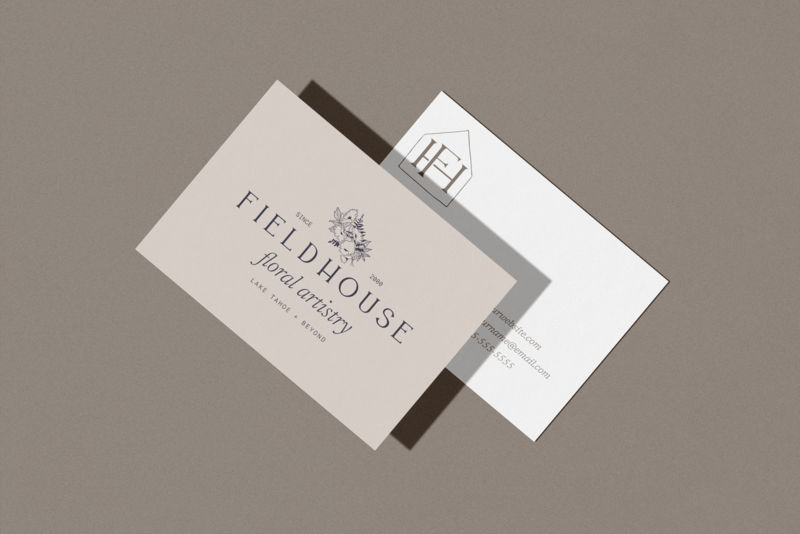 Dainty illustrative branding for florist small business owner.