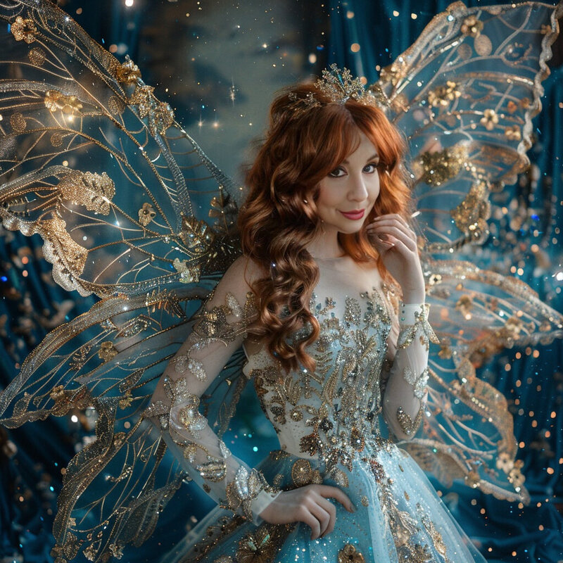 Branded Character Image in Fairy Star Template for Inspirational Coaching