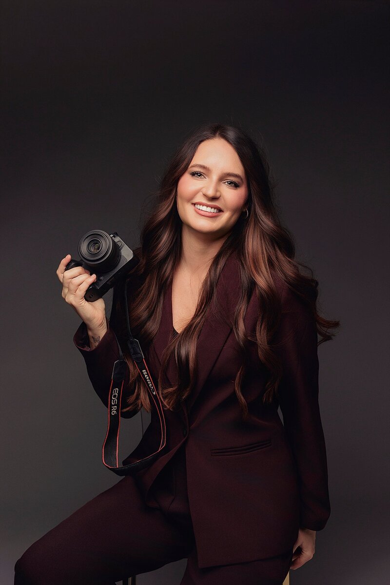 Modern portrait of Austin boudoir photographer Haili Barton