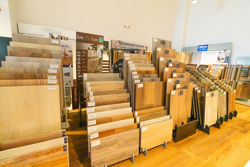 The LVP section of the Conway showroom.