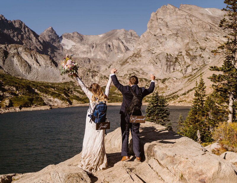 Lake Isabelle, Colorado fall elopement with Colorado elopement videographer Alpine Vows