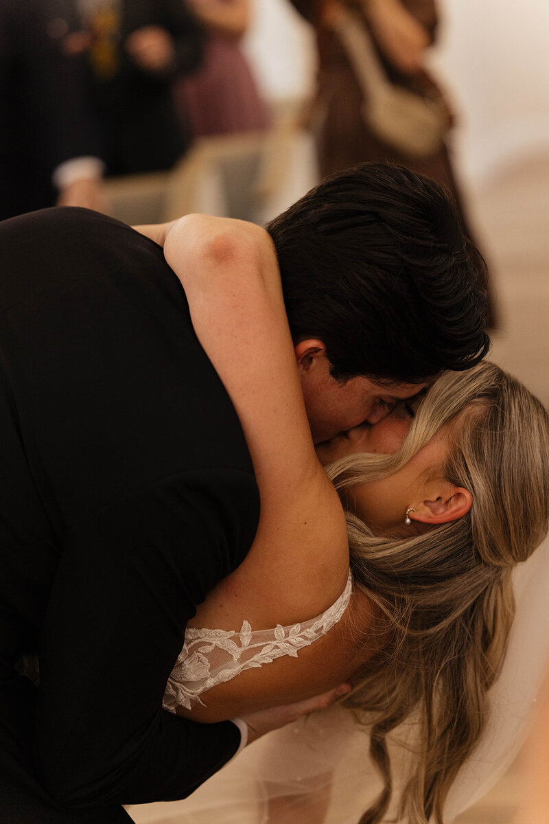 Moody and modern wedding at Clay Theatre in Jacksonville