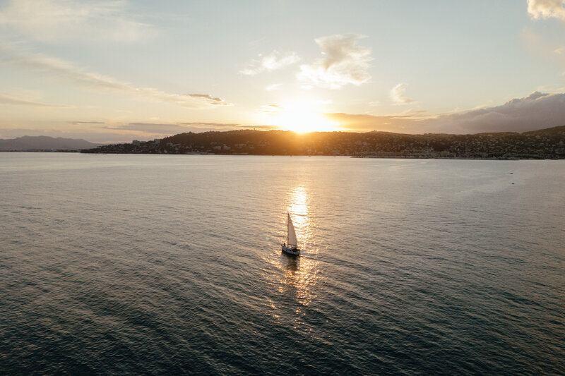 Cannes sailboat elopement
