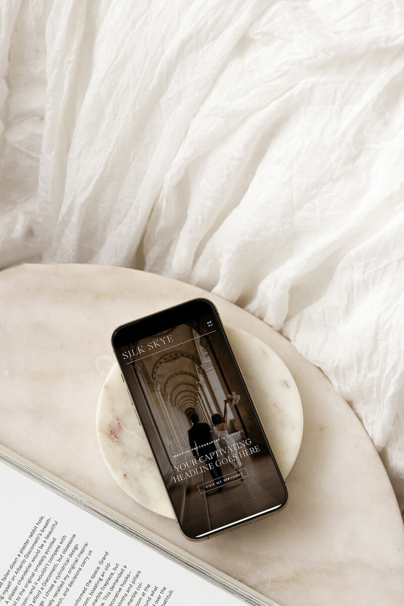 Aesthetic Showit template for photographers