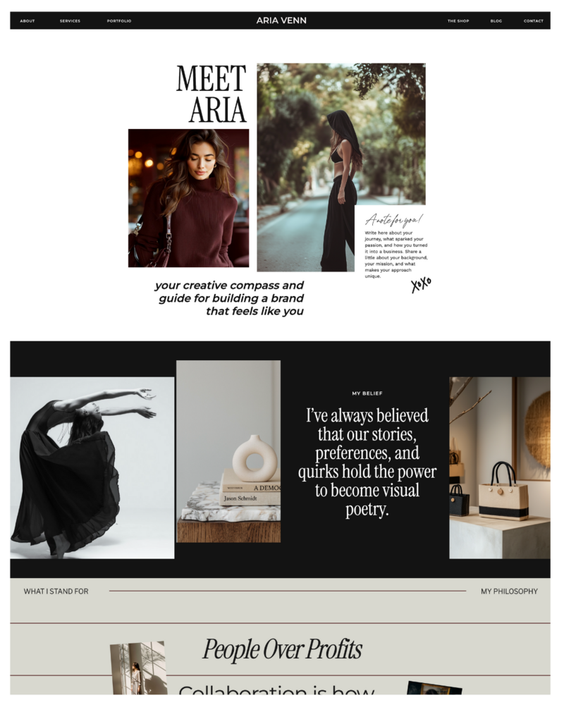 aria-venn-aboutme-page-mockup
