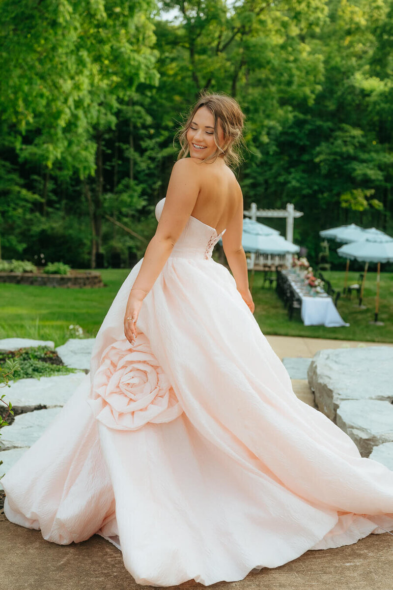 beautiful-bride-in-pink-dress