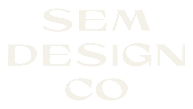 Secondary logo for brand and website design studio, Sem Design Co