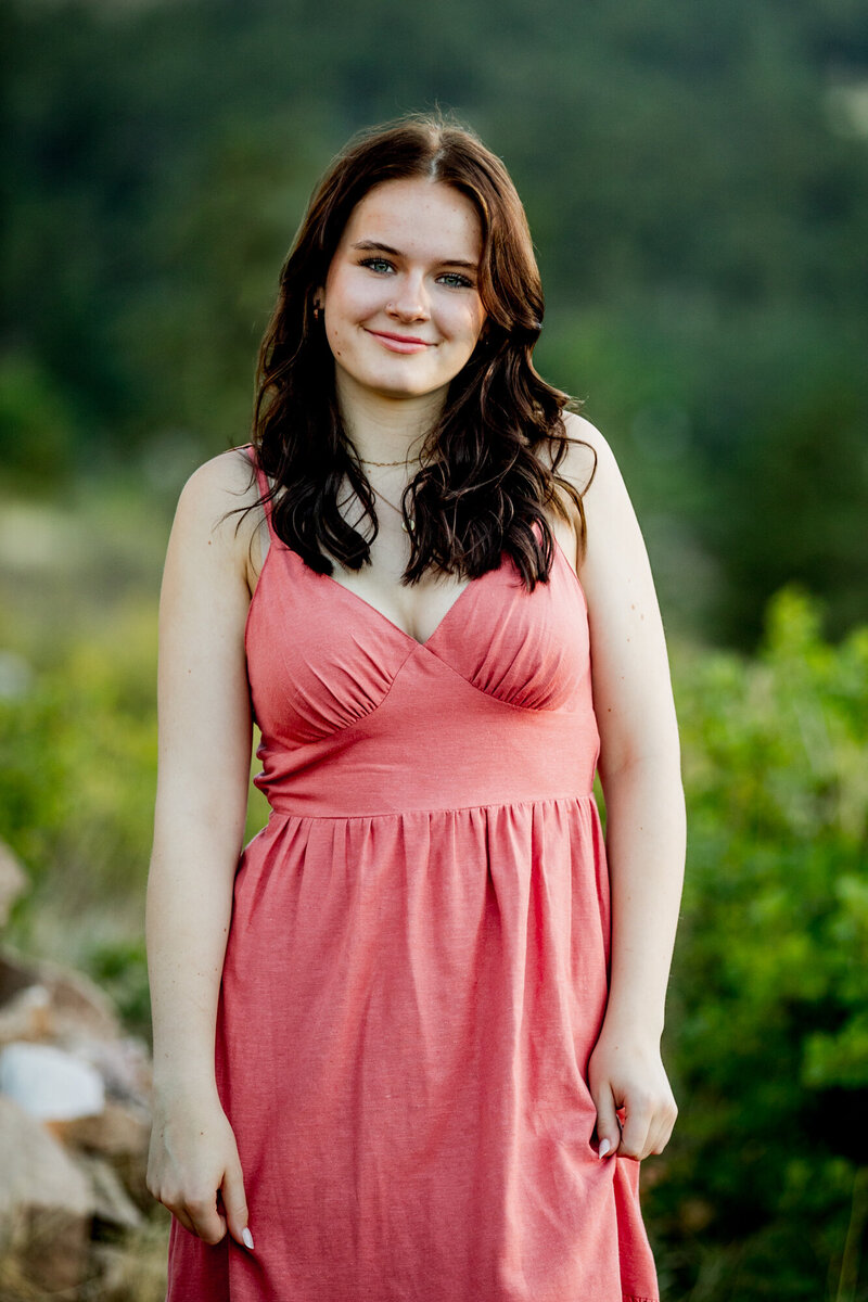 Longmont senior portrait taken at a park in Lyons, Colorado