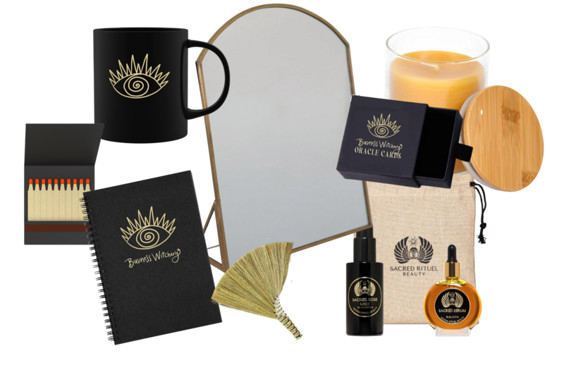 Sneak peek into the Witch Box—packed with enchanted tools and a limited print edition of Rachael’s debut oracle deck—designed to deepen your channel and prepare you for the magic of CEO Coven.