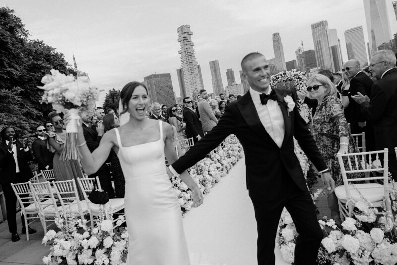 Tribeca rooftop wedding day summer New York City