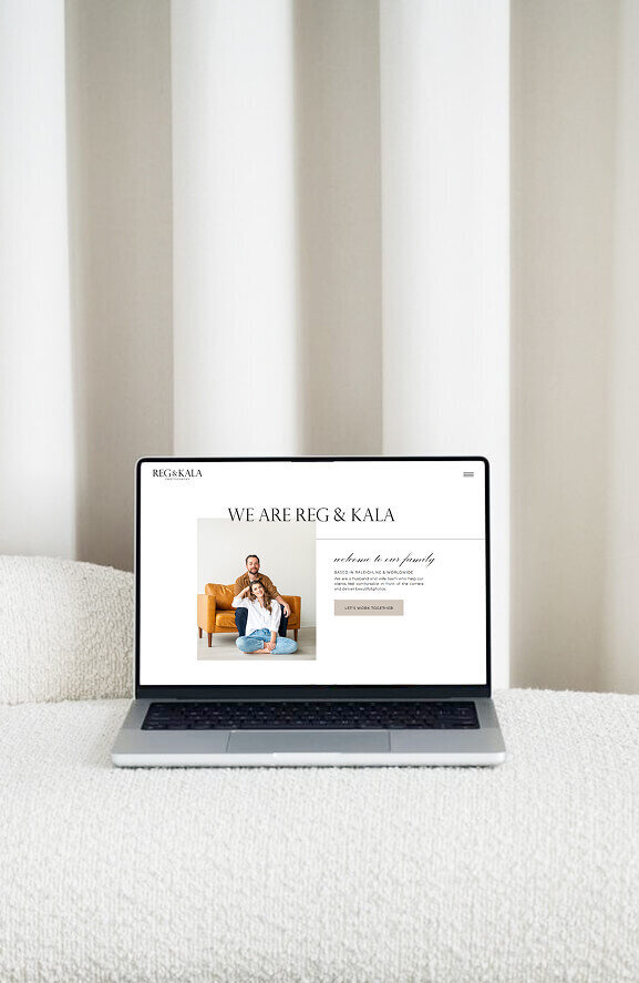 Custom website and branding for a photographer based in Southern California.