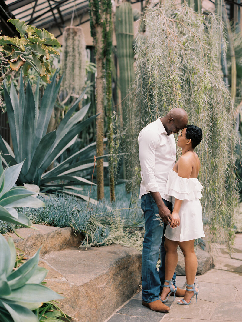 Modern engagement session at Longwood Gardens