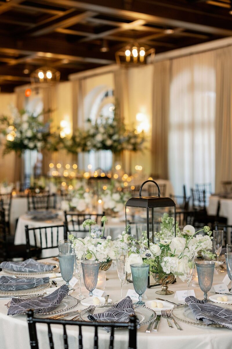 Florida wedding planner indoor reception decor