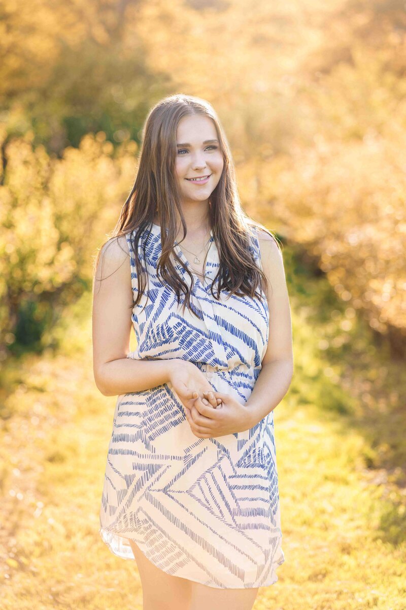 Puyallup Senior Grad Photography Ethereal Girl Teen Outdoors Golden Hour Park Sun Flare