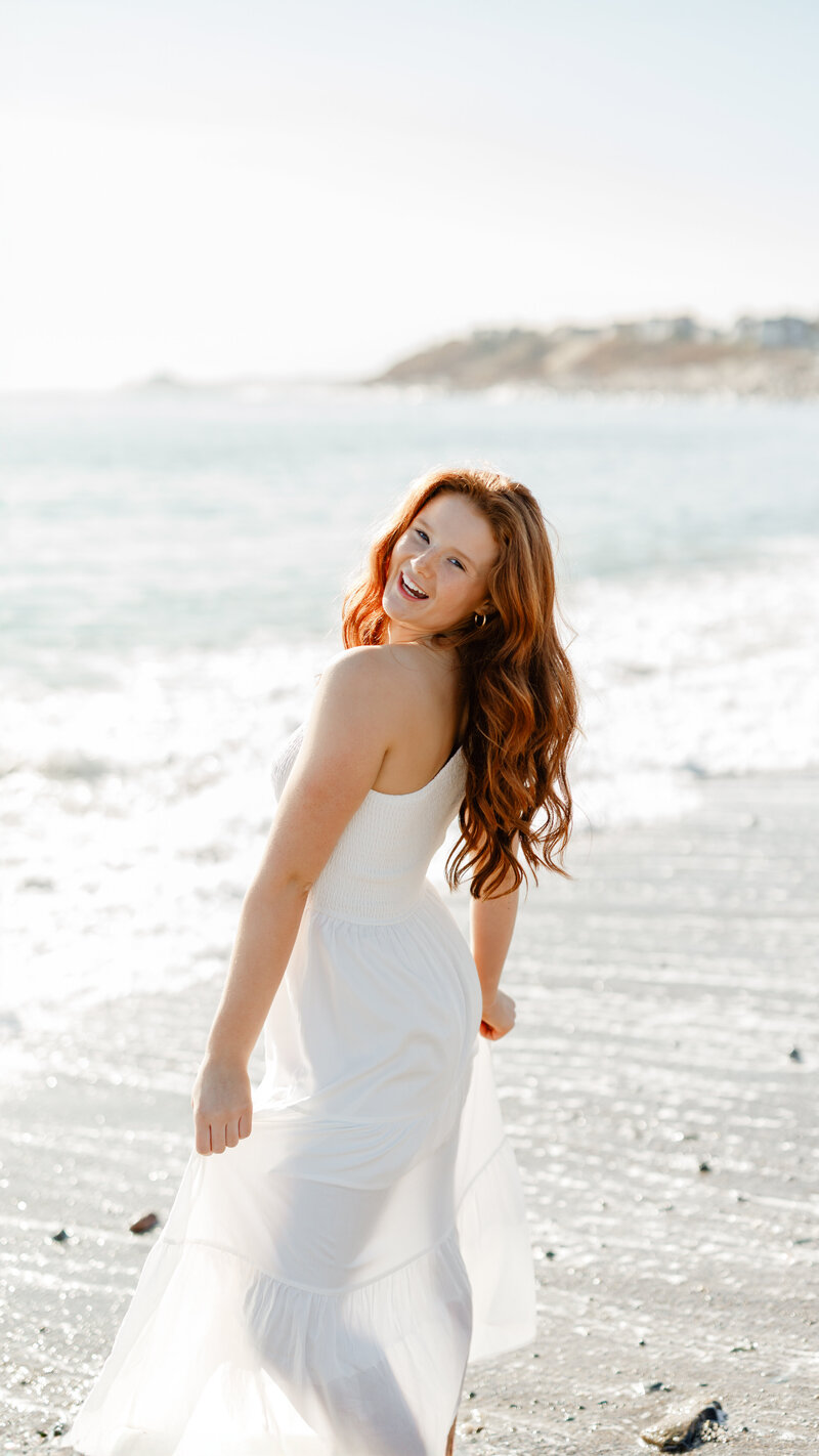 Hailey senior portrait photo by South Shore senior portrait photographer Christina Runnals