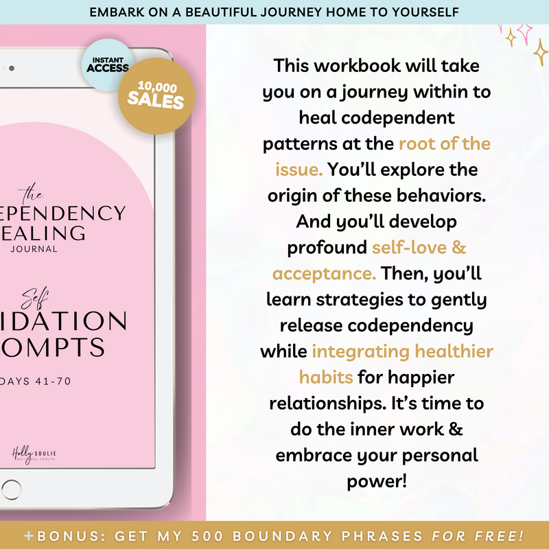 5Codependency Healing Journal 