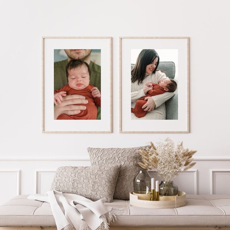 artwork on the wall by newborn photographer york pa