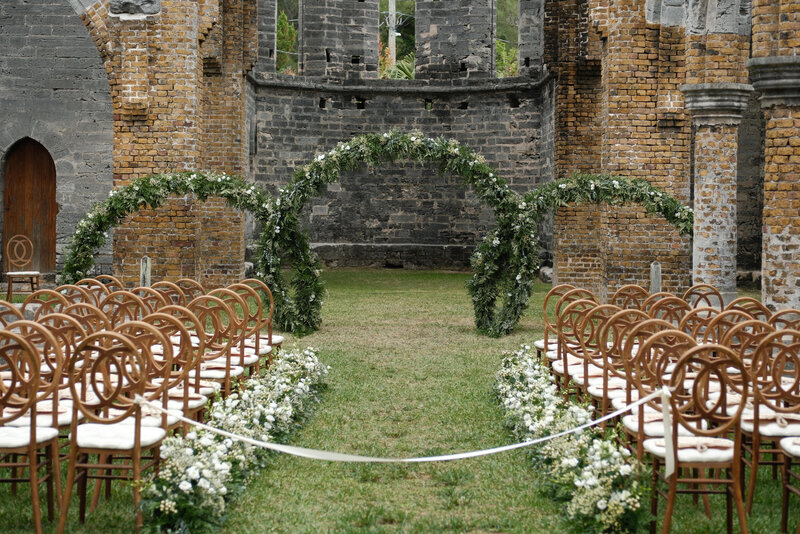 Bermuda Wedding  - Ceremony Setup - Bermuda Bride