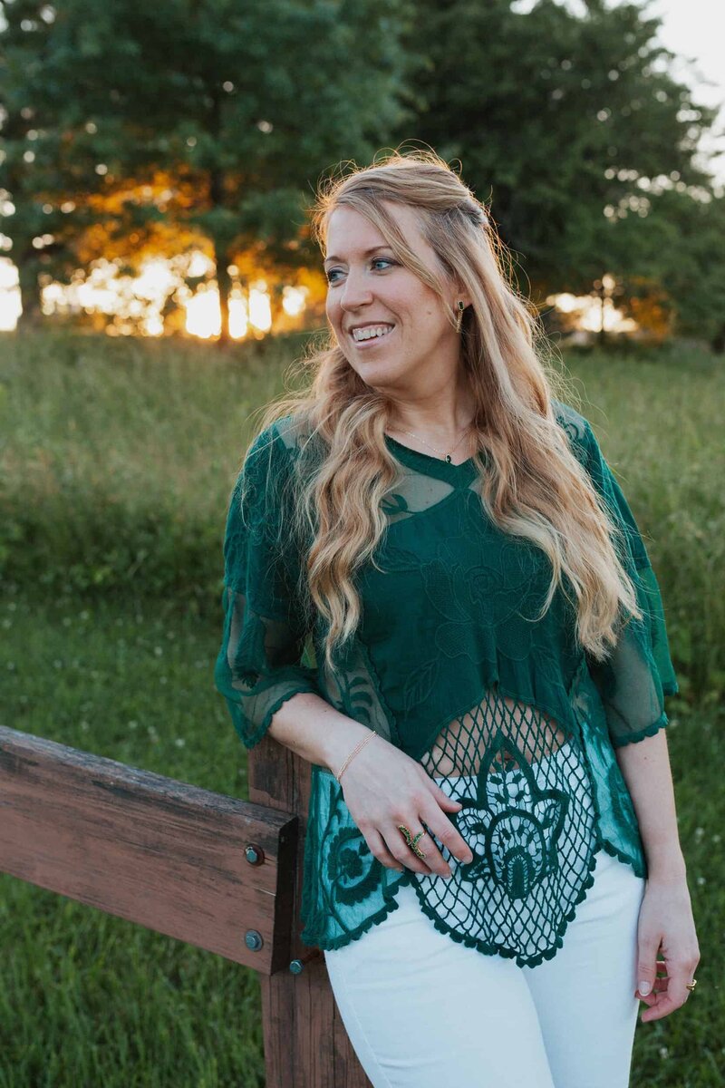 Picture of Kristin in a meadow