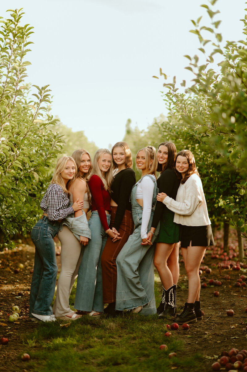 Apple Orchard Senior Photos Portland Oregon