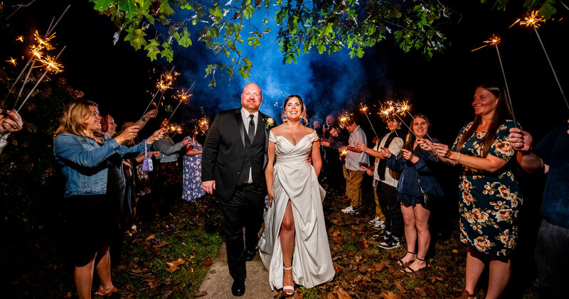 Sparkler send off lehigh valley photographer