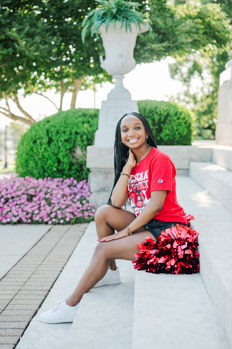 Nashville, Tennessee, senior cheer photos.