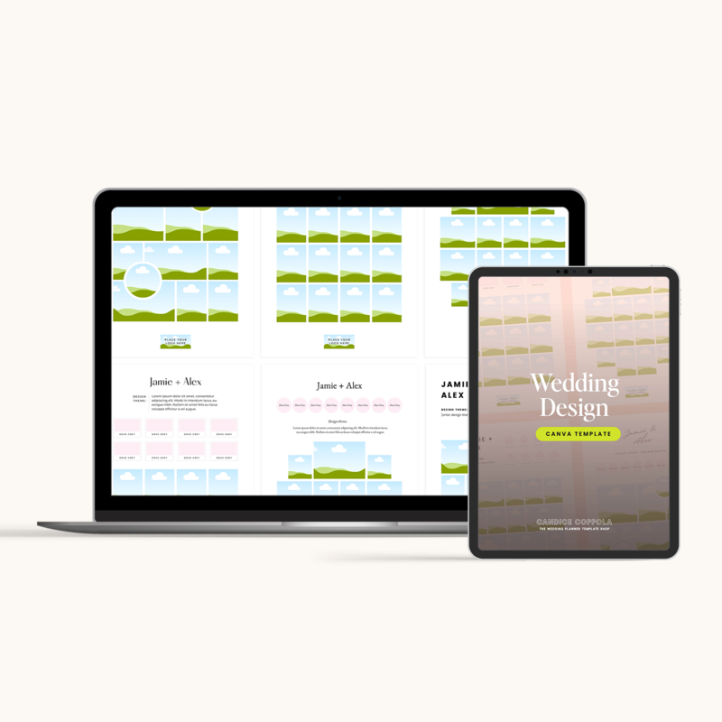 Wedding Planner Inspiration Board Tempaltes in Canva 2