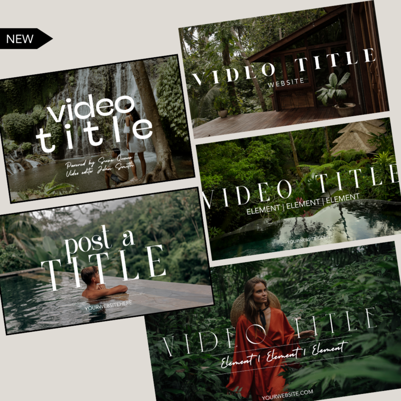 Vacation YouTube Thumbnails
