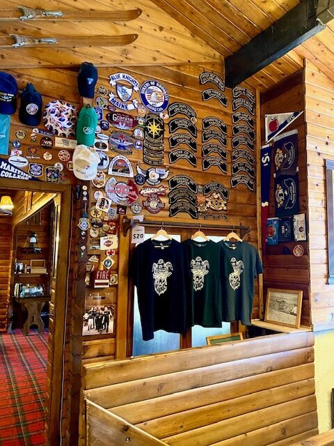 Patches from all of the groups who have come to the Kitzhof Inn over the years