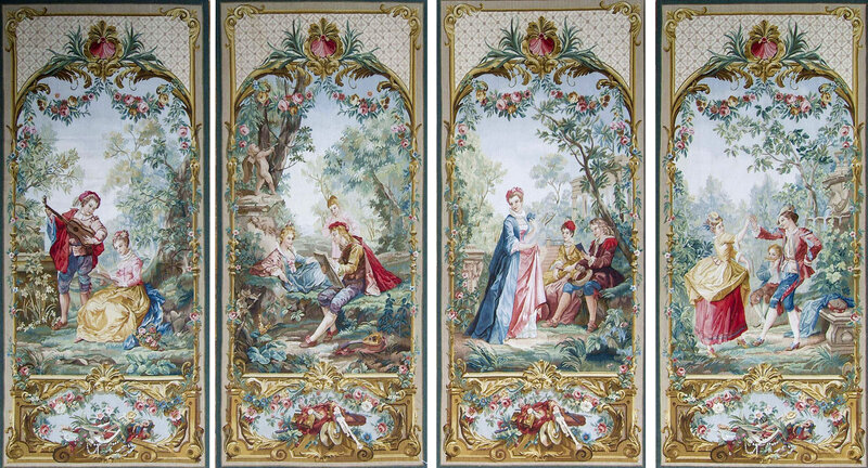 Andonian Collection Fine Woven Tapestry Panels ACT2158ABCD