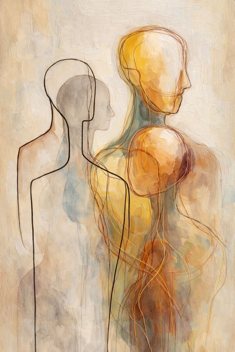 Artistic representation of inner parts and self connection