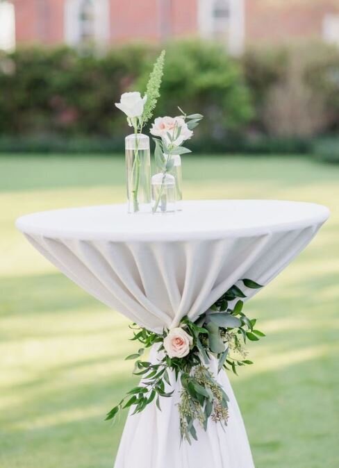 Round cocktail table-Rori Ranch Rentals