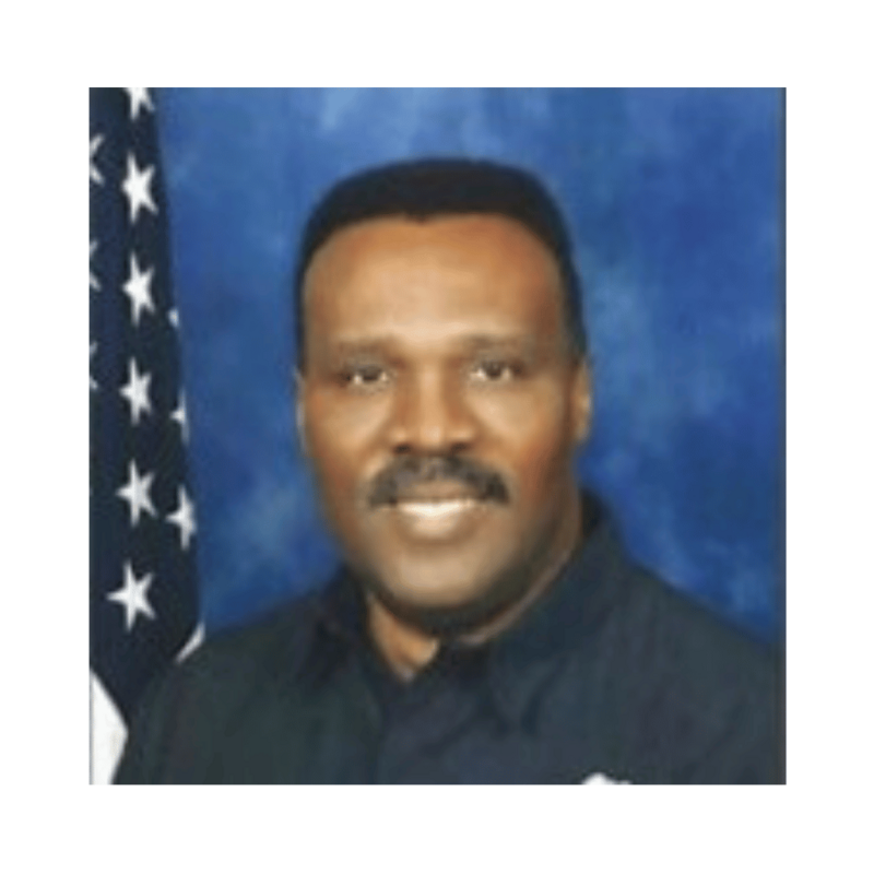 Portrait of Firefighter Norman Walters, firefighter honored by Local 935 Pipes and Drums.