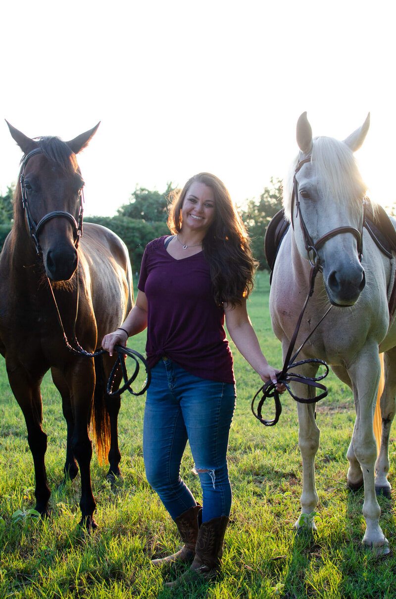 Brittany King, owner of Freedom Reins Equestrian in North Texas