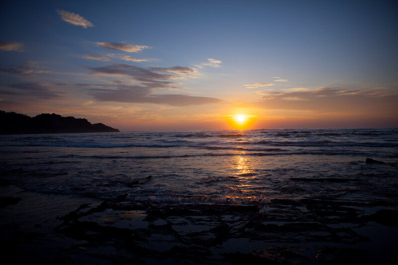 ocean sunset blue spirit costa rica