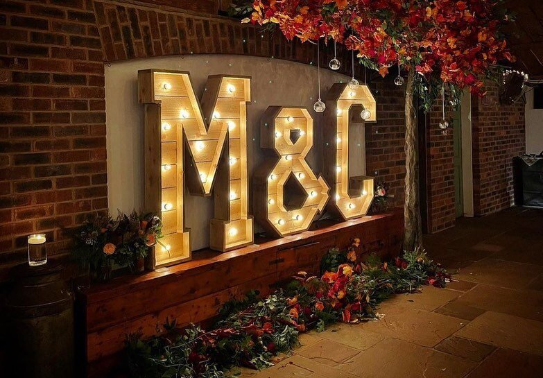 M&C light up letter hire, Rustic letter hire, Cheshire, THE WORD IS LOVE