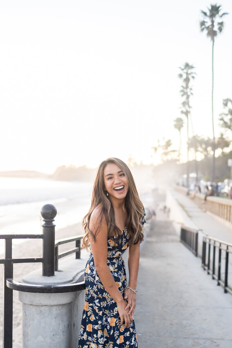 Jill Agonias Santa Barbara Realtor  at Butterfly Beach in Montecito