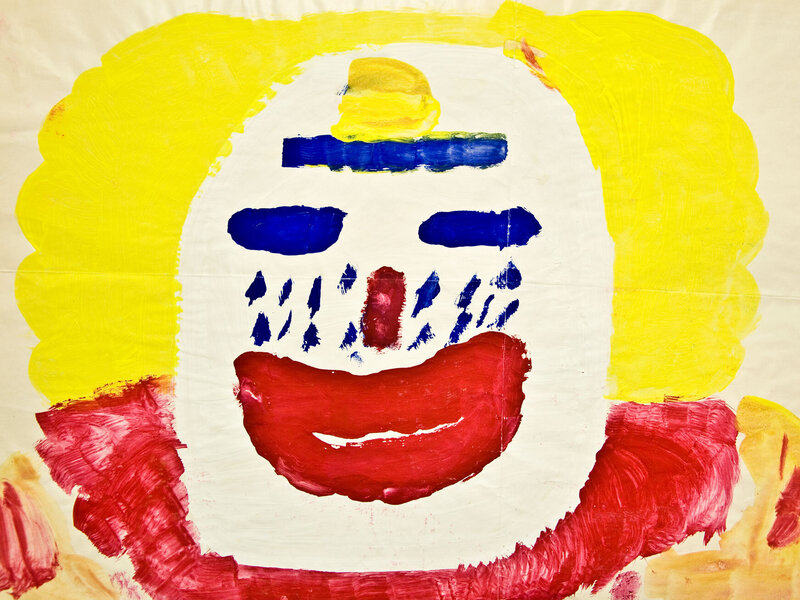 Brent Ray Fraser Clowen Painting 1982